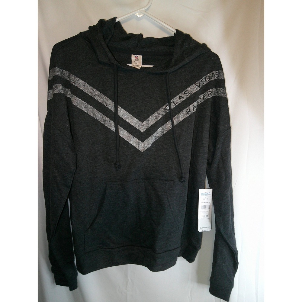 NFL‎ Team Apparel Las Vegas Raiders Hoodie Sleepwear Top Womens L $30 NWT